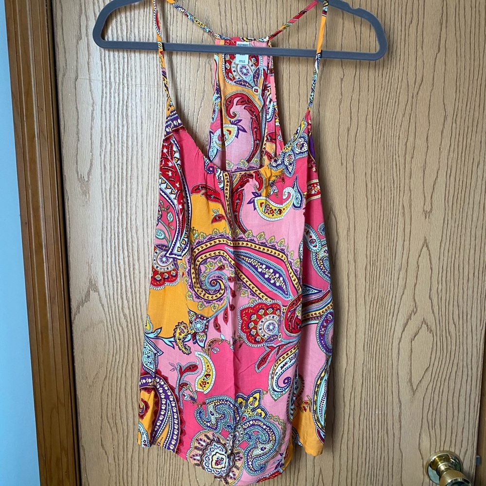 Paisley print tank top